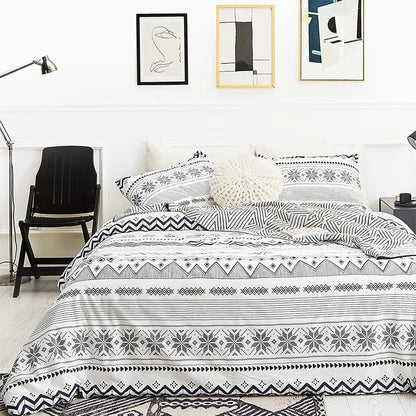 DecorBites™ Boho Chic Bedding Set with Pillowcase