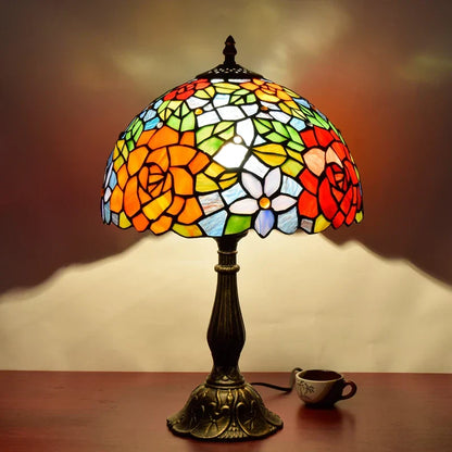 Decorbites™ Libelle Tiffany Bleiglas Tischlampe Vintage Schreibtisch Restaurant Schlafzimmer Beleuchtung