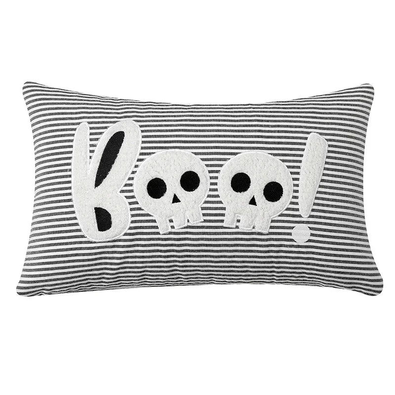 Ghost Embroidery Throw Pillow