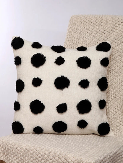 DecorBites™ Fundas de almohada bordadas en chenilla geométrica, estilo boho marroquí