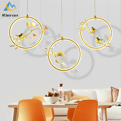DecorBites™ Bird LED Chandelier for Bedroom Dining Room.