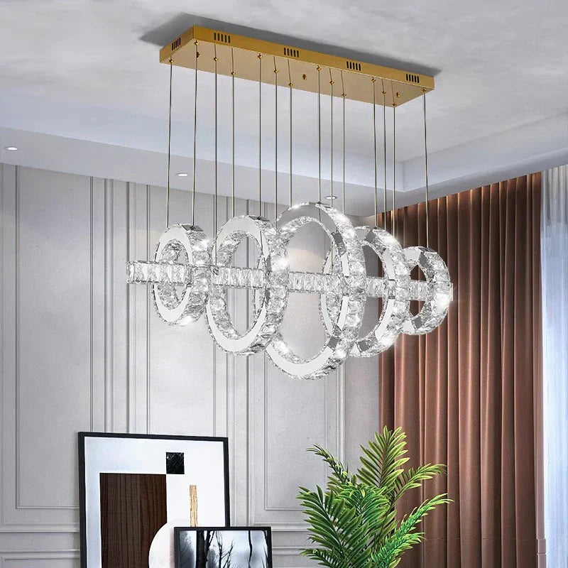 Lámparas de araña LED Decorbites™ para sala de estar y comedor, accesorios de iluminación colgantes modernos