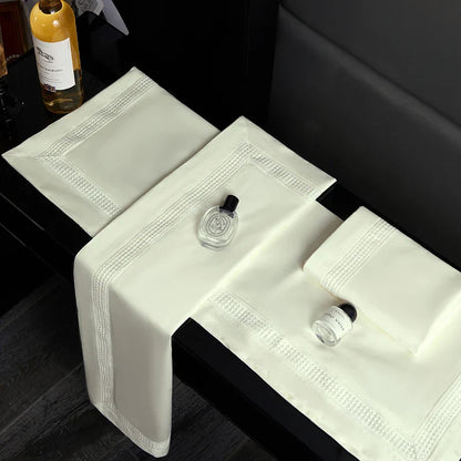 DecorBites™ Egyptian Cotton Duvet Cover Set, 1000TC Bedding: Quilt Cover, Sheet, Pillowcases