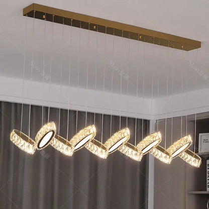 Lámpara colgante de cristal DecorBites™ para escalera, iluminación interior para sala de estar