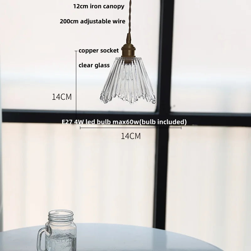 Decorbites™ Grüne Glas-LED-Hängeleuchten, verstellbare nordische moderne Hängelampe für Schlafzimmer, Küche, Hotel