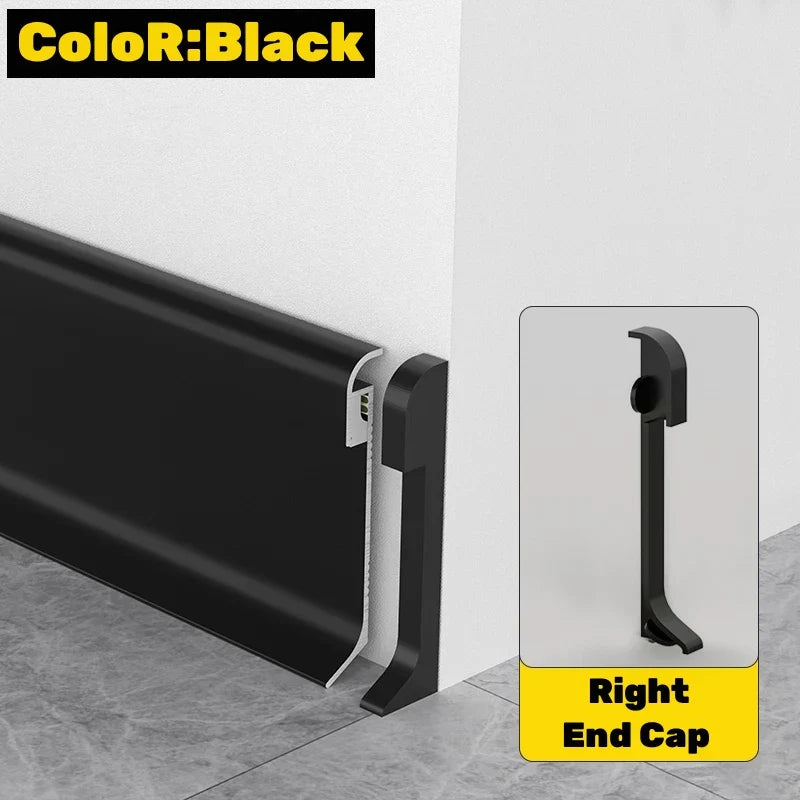 DecorBites™ LED Skirting Line Aluminum Profiles Baseboard Corner Wall Decor - Stair Bar Strip Light