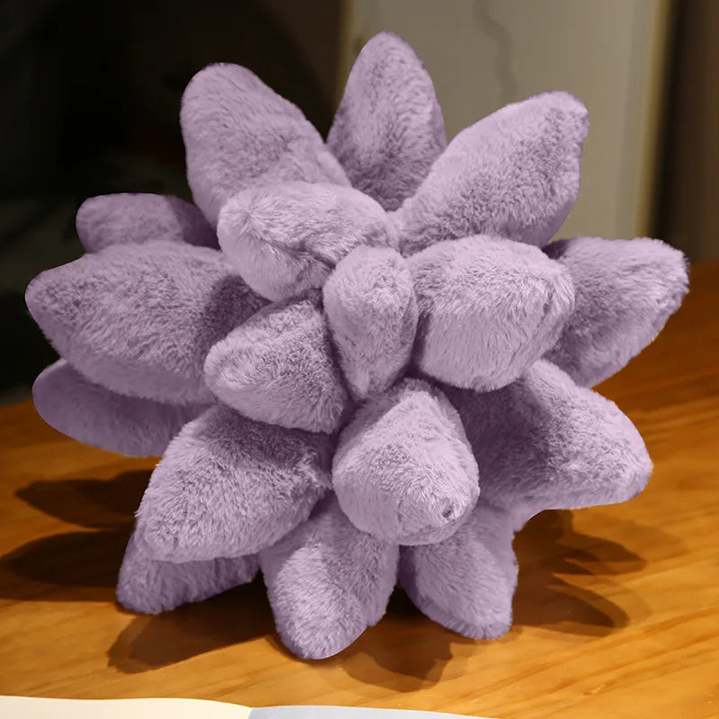 Lavender Succulent Throw Pillows