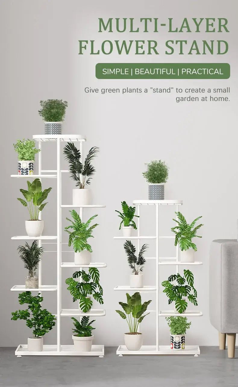 DecorBites™ Natural Iron Plant Stand Holder - 4/5/6Layers