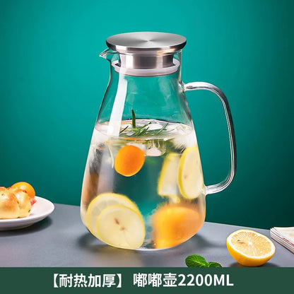 DecorBites™ Large Capacity Water Jar Set with Handle, Heat-Resistant and Explosion-Proof