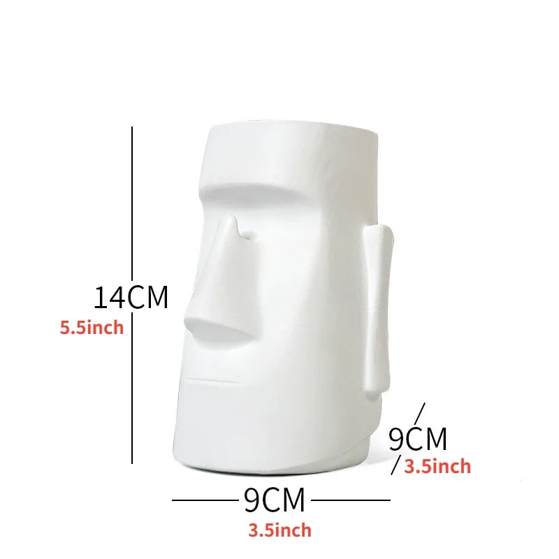 DecorBites™ Desktop Organizer Pen Glasses Makeup Holder Character Statue Resin Ornaments