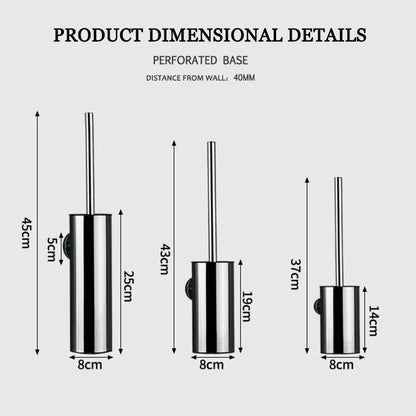 Juego de escobilla de inodoro DecorBites™ Gold con soporte de pared