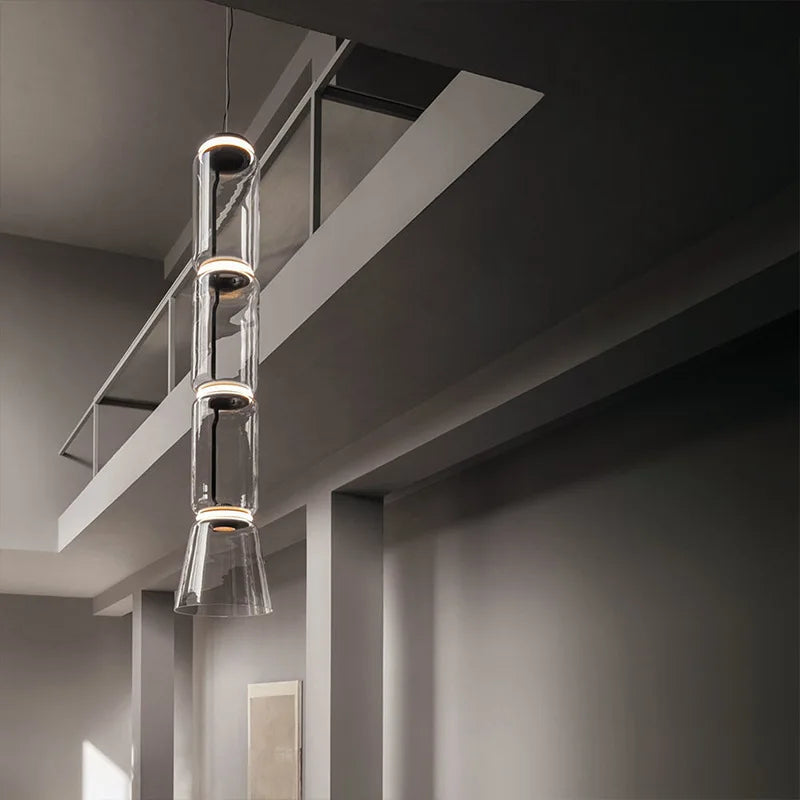 Lámpara colgante LED de cristal DecorBites™: iluminación elegante y moderna para diversos espacios