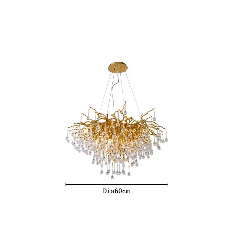 DecorBites™ Crystal Ceiling Chandelier: Modern Luxury for Living, Dining, Bedroom, Hotel, Hall Décor