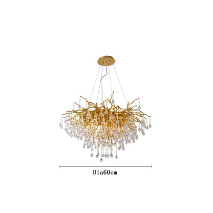 DecorBites™ Crystal Ceiling Chandelier: Modern Luxury for Living, Dining, Bedroom, Hotel, Hall Décor