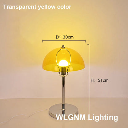 مصباح طاولة DecorBites™ Bauhaus Mushroom، إضاءة ليلية LED من الأكريليك العصري