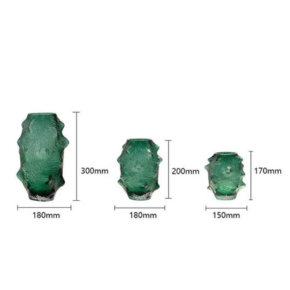 Terrario de cristal DecorBites™ con forma de pepino de mar verde para decoración del hogar