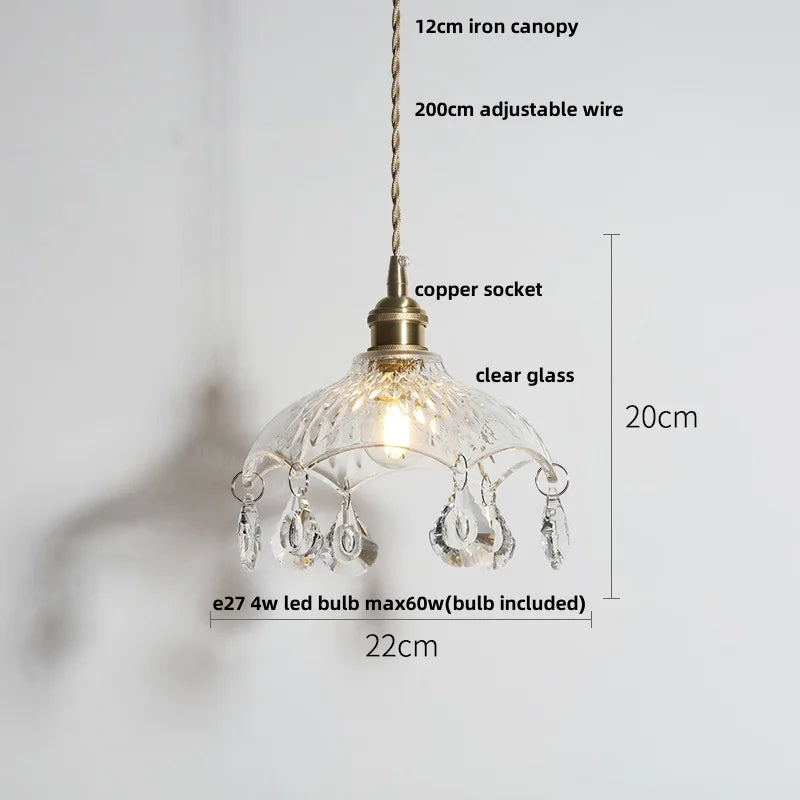 Decorbites™ Grüne Glas-LED-Hängeleuchten, verstellbare nordische moderne Hängelampe für Schlafzimmer, Küche, Hotel