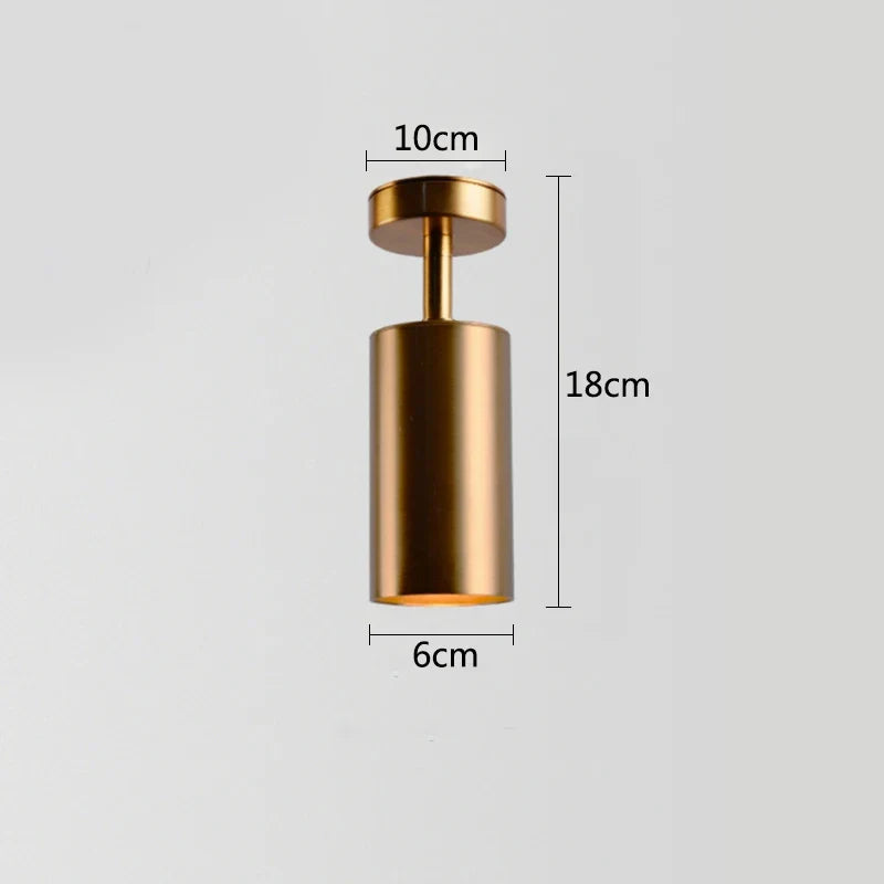 DecorBites™ Gold Long Arm Ceiling Pendant with Rotating LED Spotlights