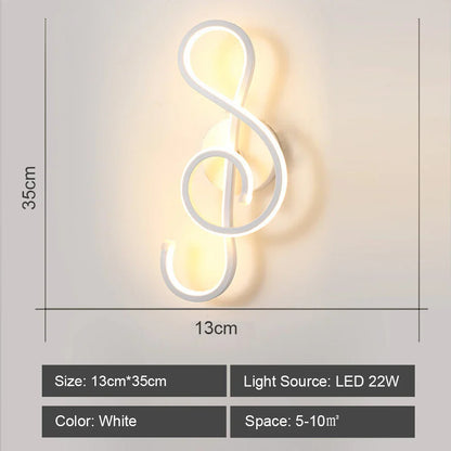 DecorBites™ LED Wall Sconce Light Acrylic Lamp for Bedroom Corridor Chandelier Style