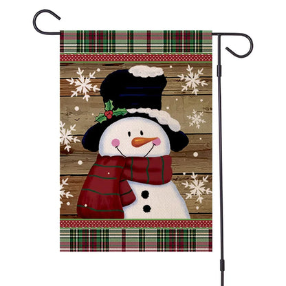 DecorBites™ Christmas Festive Garden Flag - Santa Snowman Home Decor 30*45cm