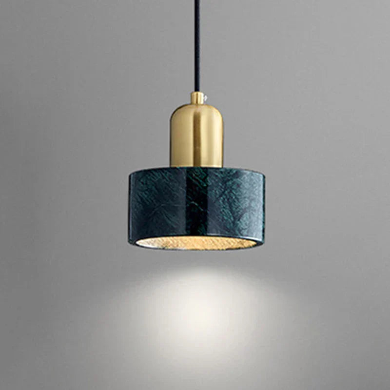 Lámpara colgante DecorBites™ de mármol verde: Lámpara colgante de lujo para comedor, mesilla de noche, hotel.