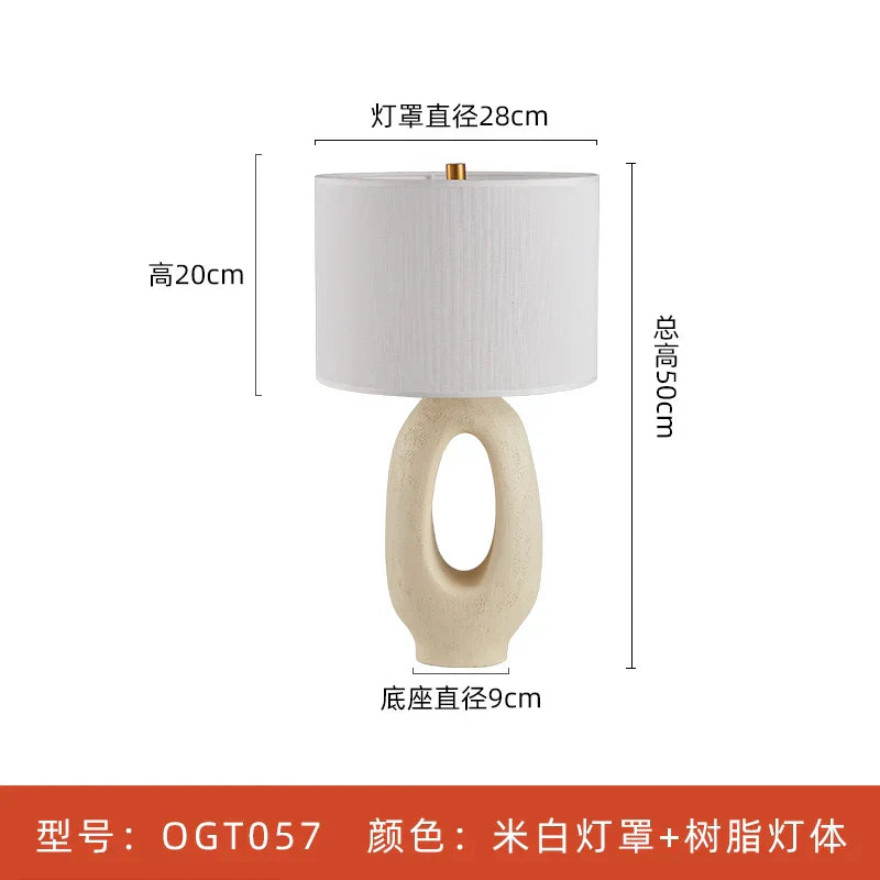 Lámpara de Mesa Japonesa Wabisabi™ E27 para Decoración de Iluminación en Sala de Estar y Dormitorio Decorbites