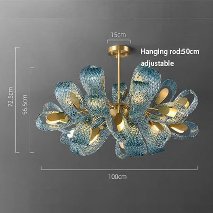 ثريا زجاجية من "ديكور بايتس™" لديكور غرفة الطعام العصرية ٢٠٢٤