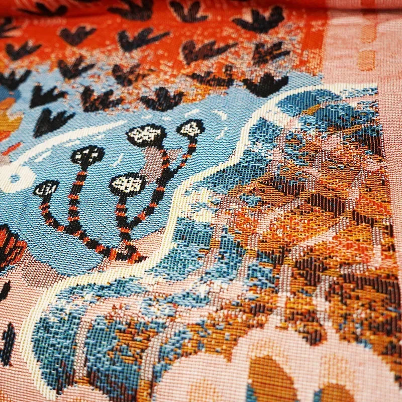 DecorBites™ Gothic Thread Double-sided Tapestry Blanket - Versatile Homestay and Outdoor Decoration