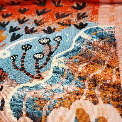 DecorBites™ Gothic Thread Double-sided Tapestry Blanket - Versatile Homestay and Outdoor Decoration