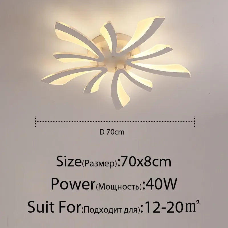 Lámpara de techo LED DecorBites™ con control remoto para decoración del hogar