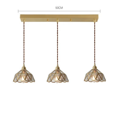 DecorBites™ Glass Copper LED Pendant Lights: Modern Nordic Lighting for Home, Dining, & Restaurant
