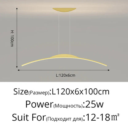 مصباح معلق LED من DecorBites™ - إضاءة بسيطة معلقة لغرفة الطعام وديكور المنزل