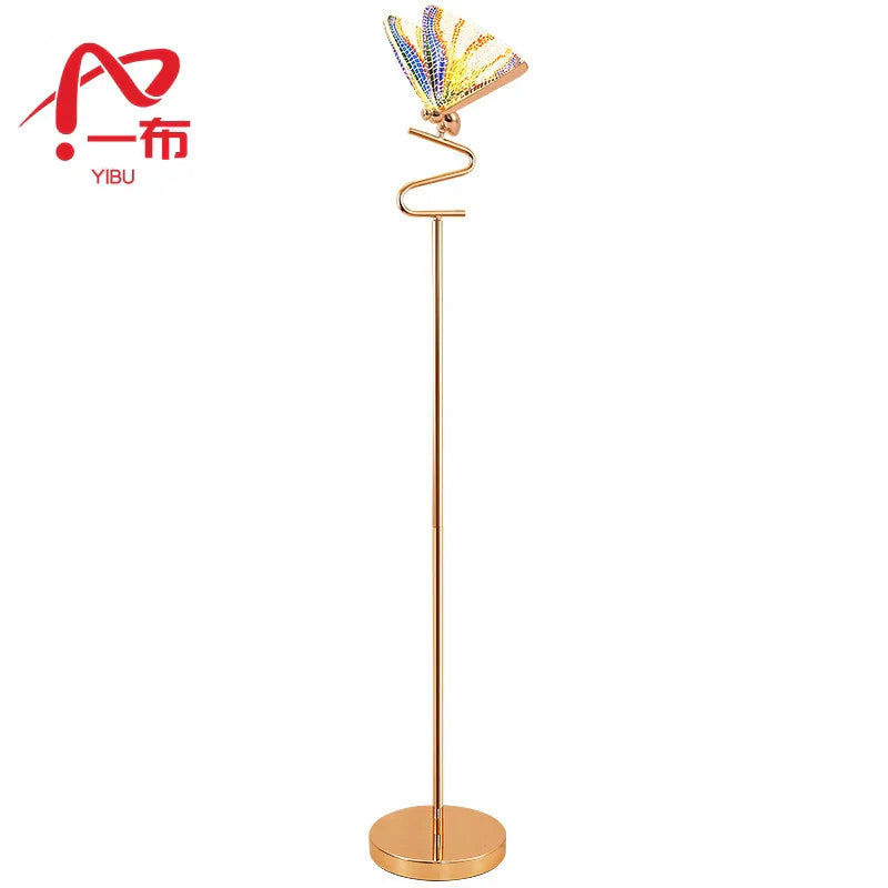 DecorBites™ Butterfly LED Floor Lamp Indoor Living Room Acrylic Standing Lighting Home Bedroom Art