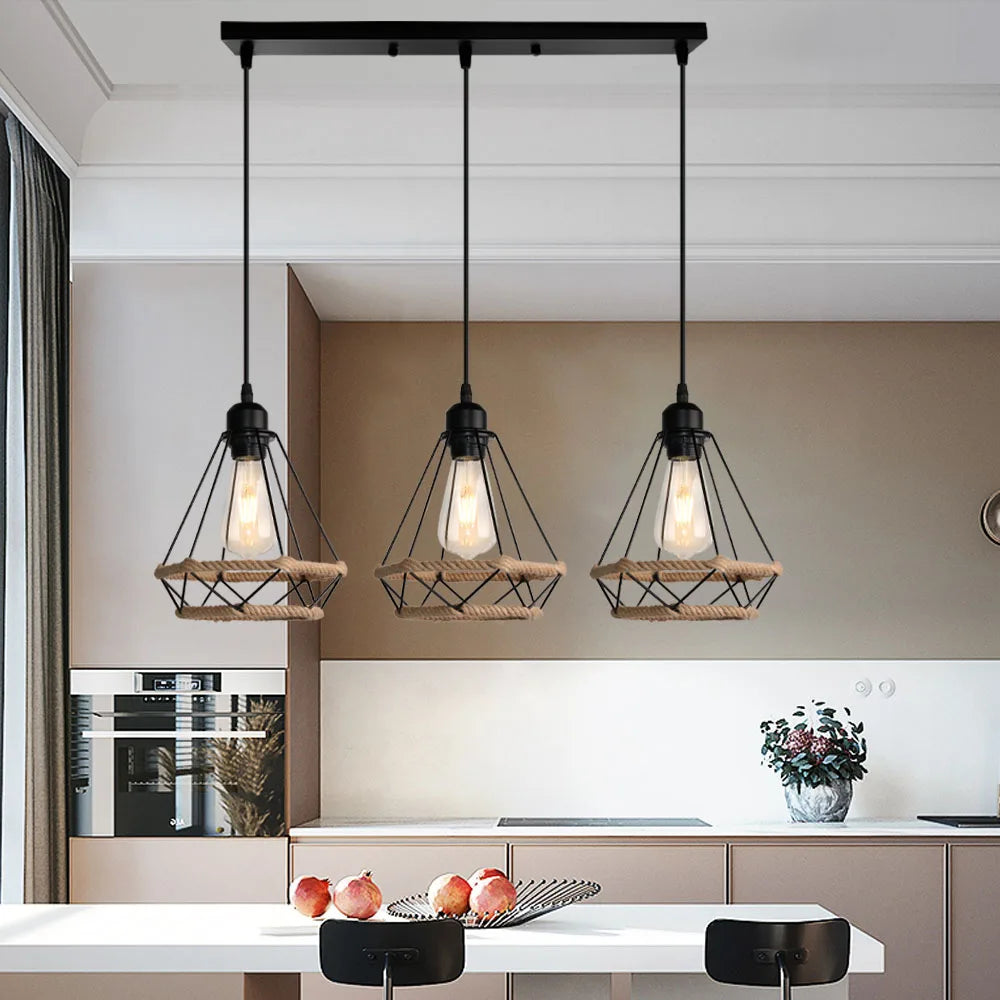 DecorBites™ Industrial Hanging Lamp for Kitchen Bedroom Aisle Lighting