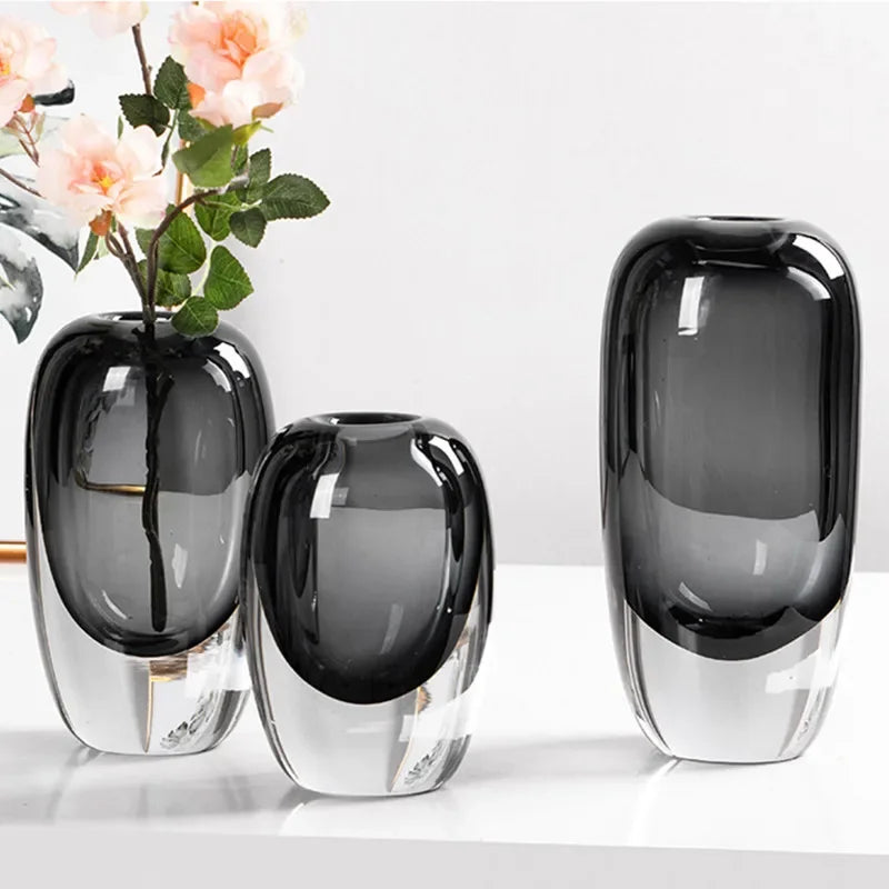 DecorBites™ Crystal Glass Flower Terrarium Vase: Home Decoration & Floral Accessory