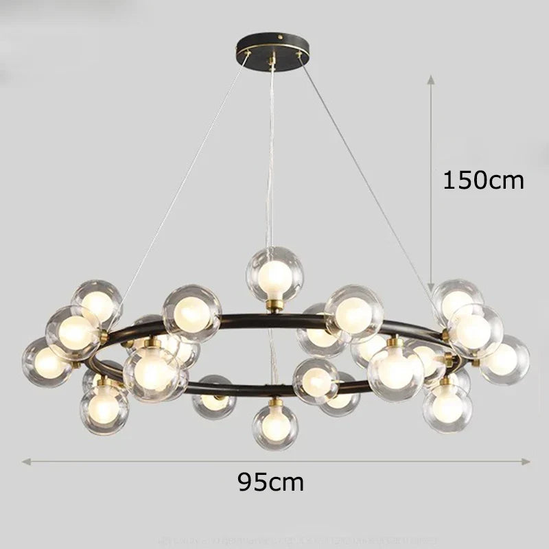 Copper Vintage LED Chandelier