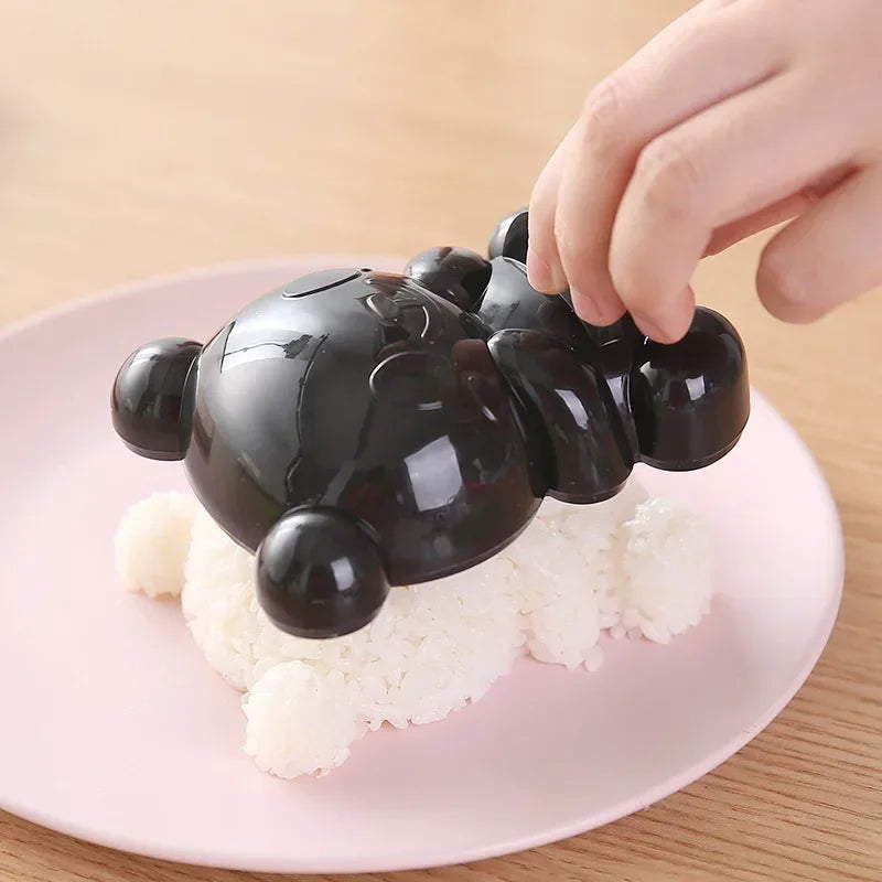 DecorBites™ Baby Panda Sushi Mold & Sandwich Cutter Set | DIY Rice & Bread Mold Collection