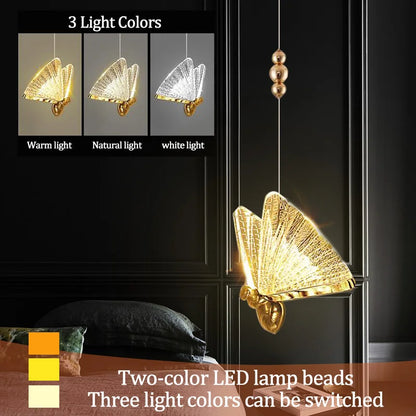 DecorBites™ Butterfly Pendant Lights Chandelier for Indoor Living, Dining, and Kitchen Lighting
