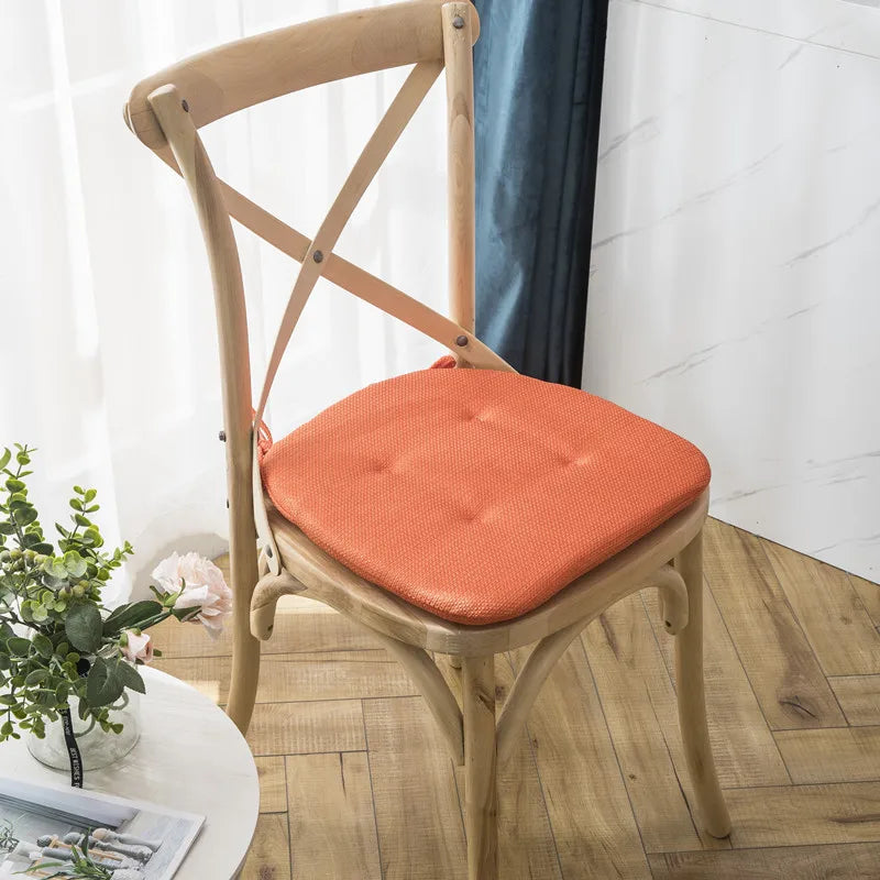 Decorbites™ Leinen-Stuhlpolster: Rutschfest, Mehrfarbig für Esszimmer & Außenbereich Gartenpolster