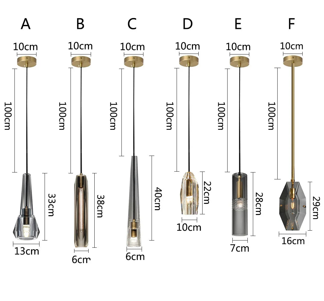 Lámpara de araña DecorBites™ de cobre cristalino: elegante diseño americano para sala de estar, dormitorio y estudio.