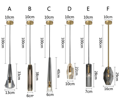 Lámpara de araña DecorBites™ de cobre cristalino: elegante diseño americano para sala de estar, dormitorio y estudio.