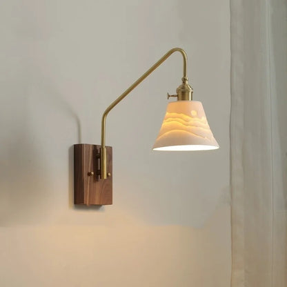 DecorBites™ Copper Ceramic LED Wall Lamps Modern Style for Bedroom Living Room Bar