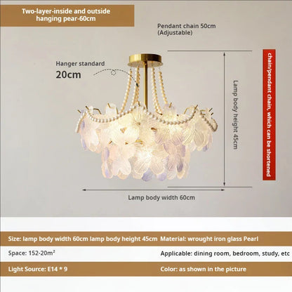 DecorBites™ Leafless Crystal Chandelier: Modern French Living Room & Bedroom Lighting