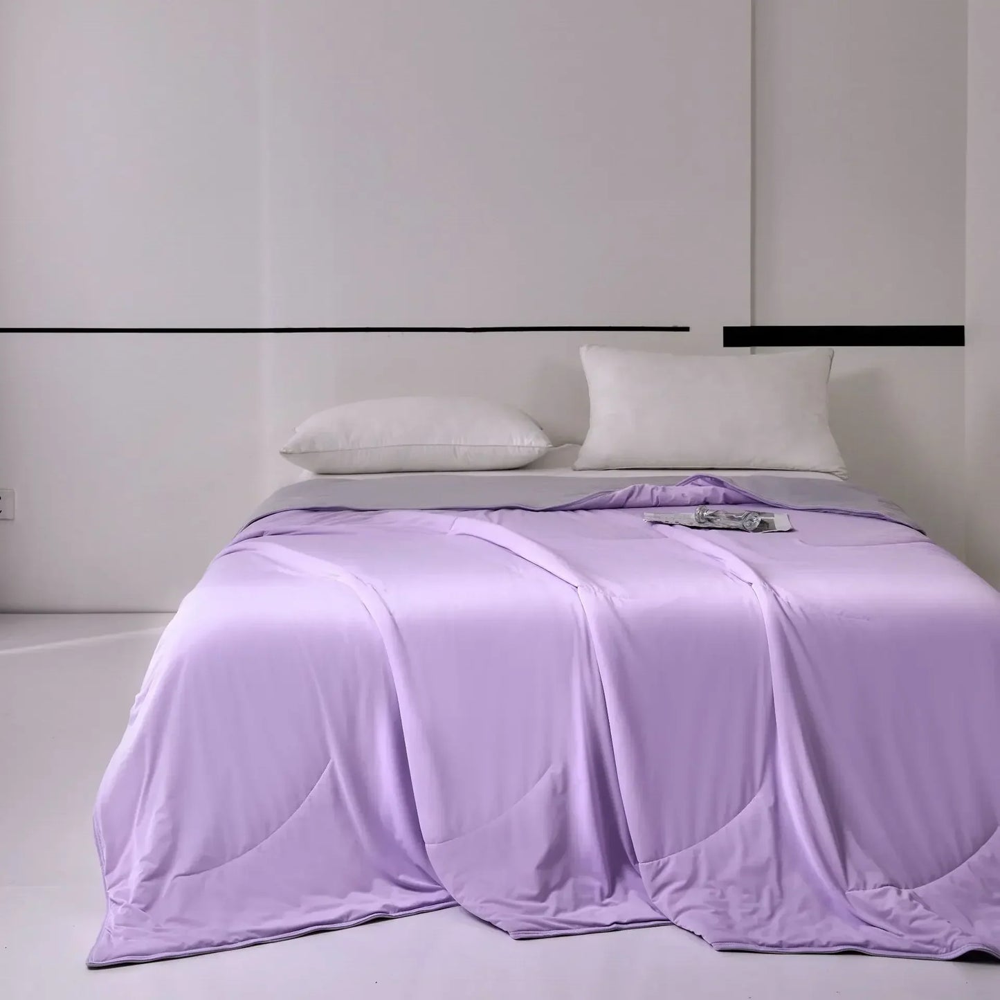 DecorBites™ Green Summer Cooling Comforter for Single Beds