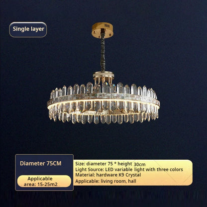 DecorBites™ Crystal Chandelier: Modern Luxury for Living Room, Dining Room, Bedroom