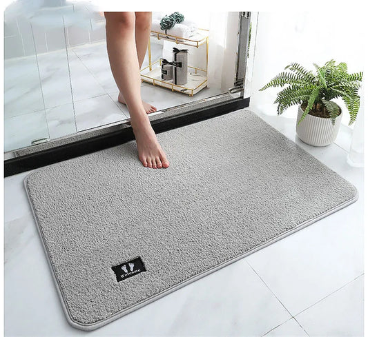 DecorBites™ Bathroom Mat: Super Non-slip, Absorbent, Soft, Quick Drying Washable Rug