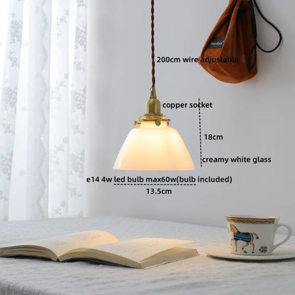 DecorBites™ Clear Glass LED Copper Chandelier Pendant Light for Modern Home Decor.