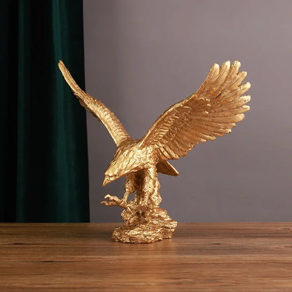 DecorBites™ Dapeng Eagle Wings Resin Art Statue Ornament for Home and Office Decor