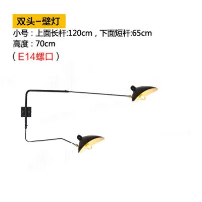 DecorBites™ Dawn Spider Serge Mouille LED Wall Lamp with Adjustable Swing Arm