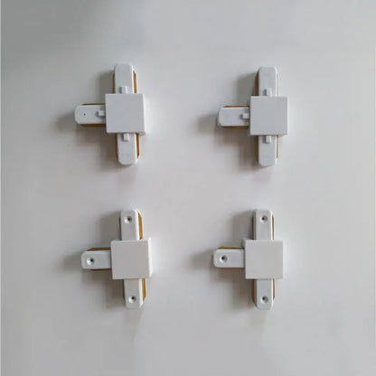 DecorBites™ Ceiling Track Rail Connector Set: Black/White, Straight/Cross, 0.5m/1m, 2-Wire